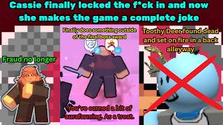 Cassie got buffed and now she's BUSTED (Block Tales, Roblox)