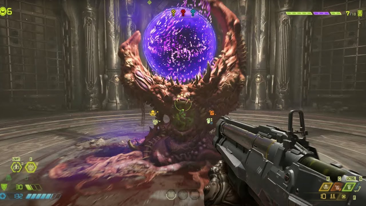 👹 Doom Eternal - ☢️ Slayer Gate in mission 5 (SUPER GORE NEST) ☢️ Nightmare 💀