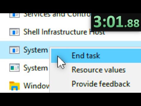 Task Assisted Speedrun Windows Task Manager Speedrun Any% - YouTube