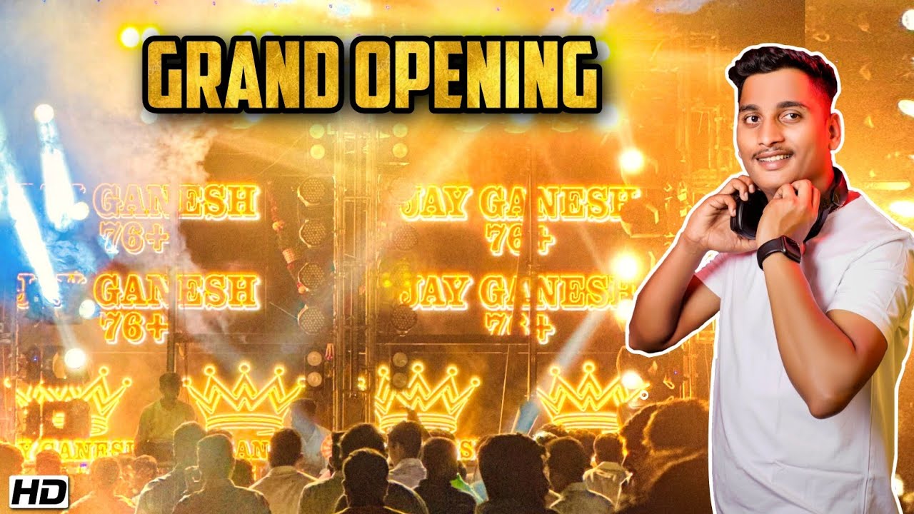 🎉Grand Opening Jay Ganesh 76+ With DJ Akash Phaltan & DJ Sachin Pune | First Time In Nagar | 2023