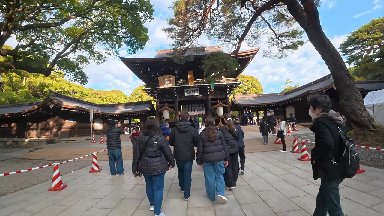 First visit to Meiji Shrine | Japanese New Year Traditions