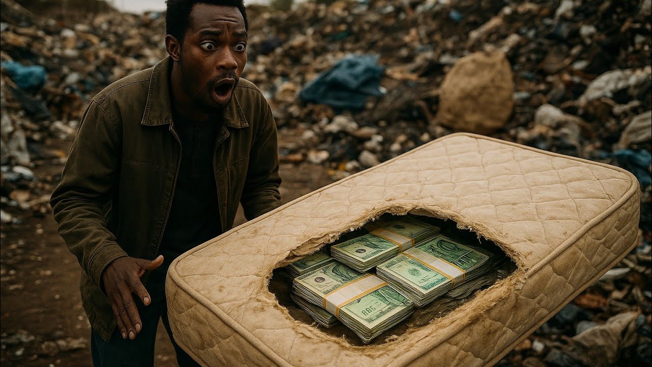 Il ramasse un vieux matelas dans les ordures… Ce qu’il trouve dedans est inimaginable !