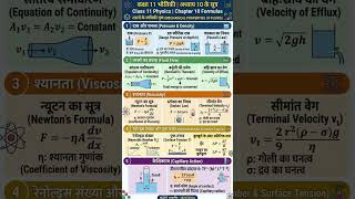 class -11 physics ch-10 All formula #shorts #motivation #tranding #upboard #study #students #like