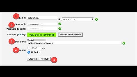 How to Create FTP Account And Connect via FileZilla