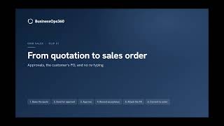 Create a Quote in Under 2 Minutes — BusinessOps360 CRM Sales (Part 1)