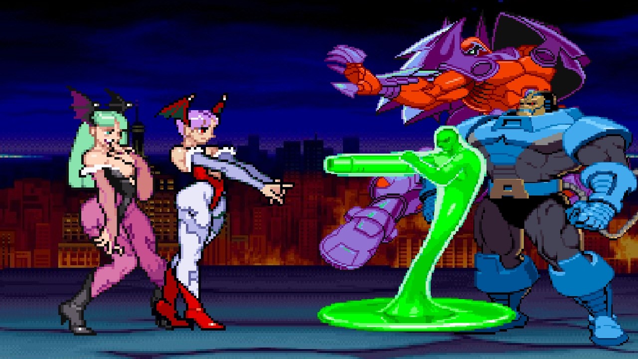 Morrigan & Lilith vs. Marvel vs. Capcom Bosses - MUGEN MADNESS