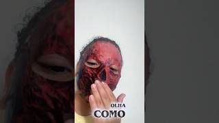 provando a máscara de stranger things