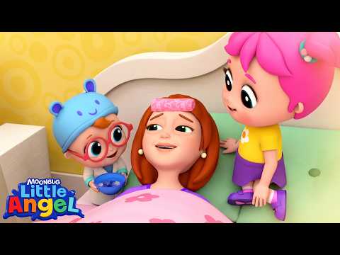 Baby John and Family Take Care of Mommy! 🤒 Little Angels Kids Cartoons