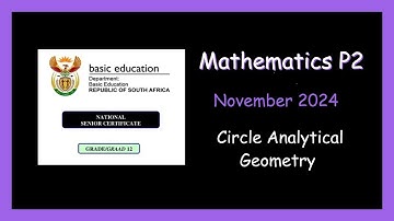 Grade 12 Mathematics Exam Paper 2: Circle Analytical Geometry