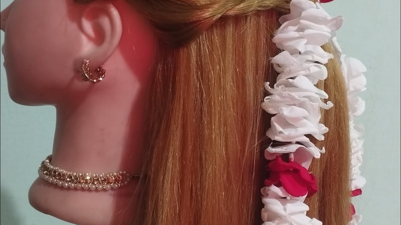 Half-up Half Down twisted with a puff🥰BridalHairstyle|Party Hair Hacks|Marriage Hair style Tutorial|
