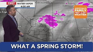 Cold day for the Valley after impressive spring storm