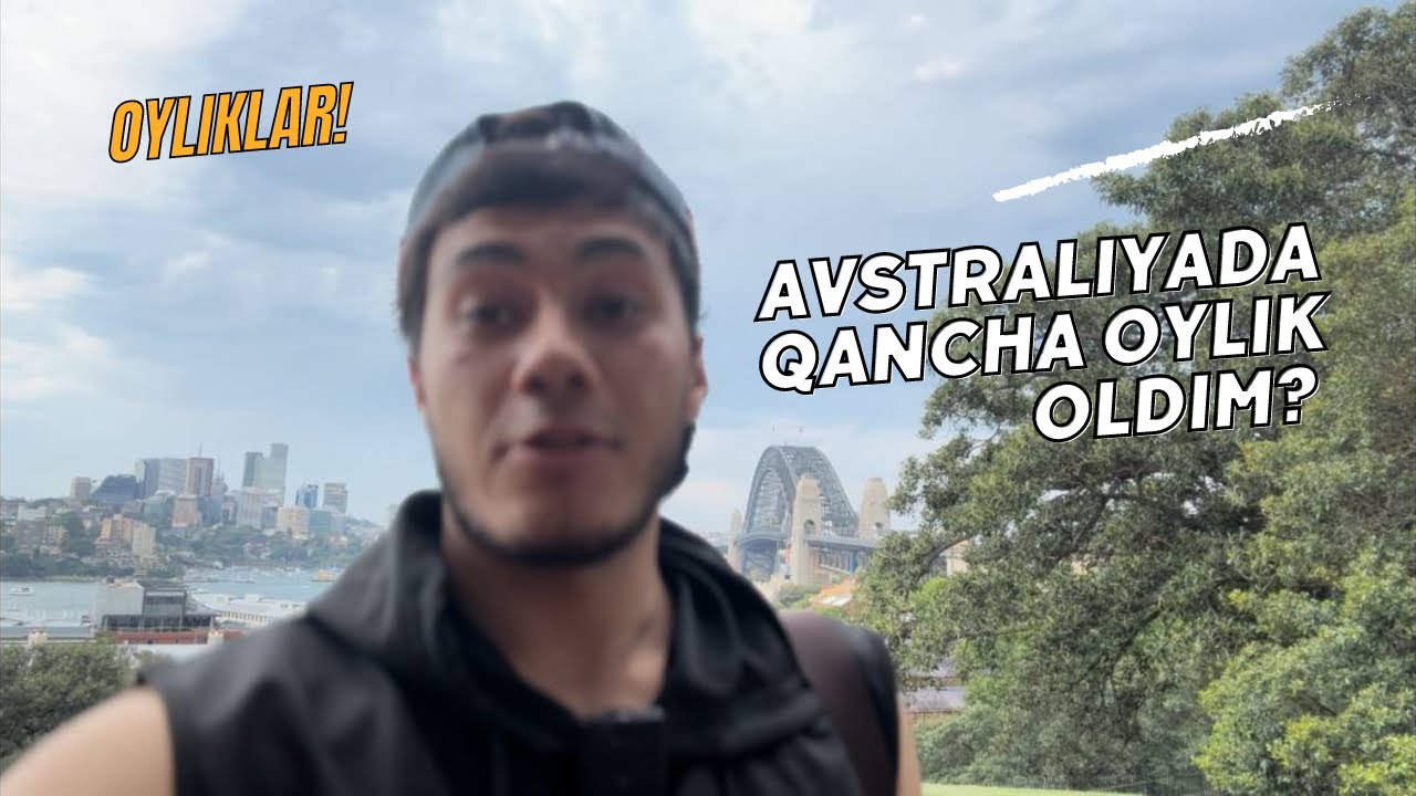 ALDOVLARSIZ,Avstraliyada qaysi sohada qanchadan oylik????