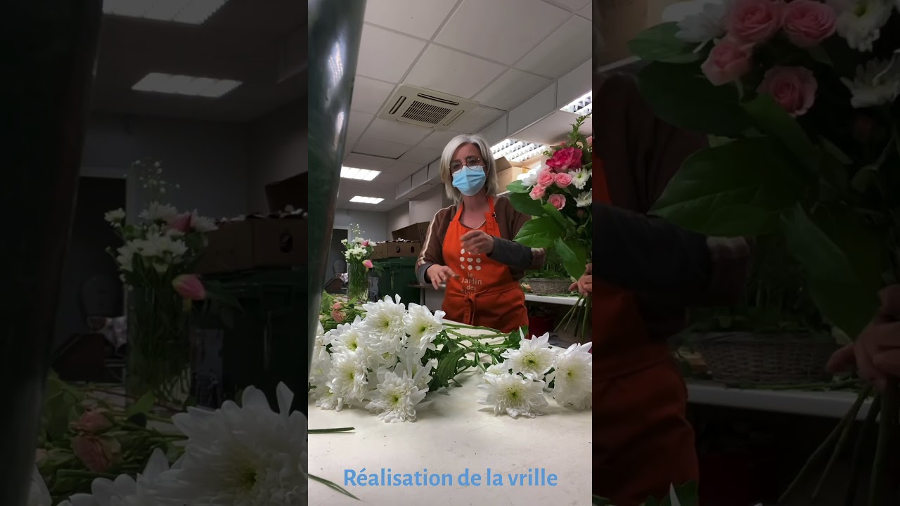 CAP fleuriste: Bouquet selon la technique de la vrille