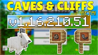 MCPE 1.16.210.51 BETA CAVES & CLIFFS! Minecraft Pocket Edition Goats Updated & Java Parity screenshot 5