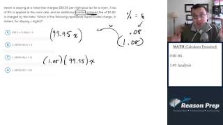 #6 - Translating Word Problem, New SAT Foundations - Math