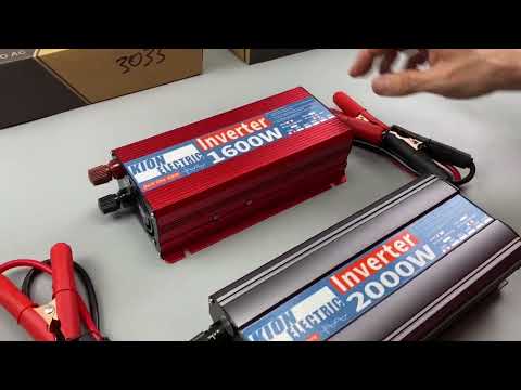 Преобразователь напряжения 12V-220V (чиста синусоида) Рабочая мощность - 500 Вт; пиковая мощность - 1000 Вт; 12V-220V, видео 1