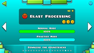 Geometry Dash - Lvl. 17 - Blast Processing (All Coins) | Heisenberg