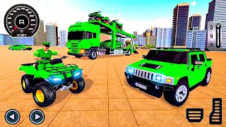 US Army Car Transport Simulator - Truck Transporter 3D Driving Games screenshot 4