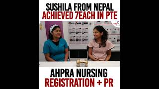 Watch How Sushila Got 7 Each In Pte For Her Nursing Registration Pr - Call Us Now On 02-8628-7293