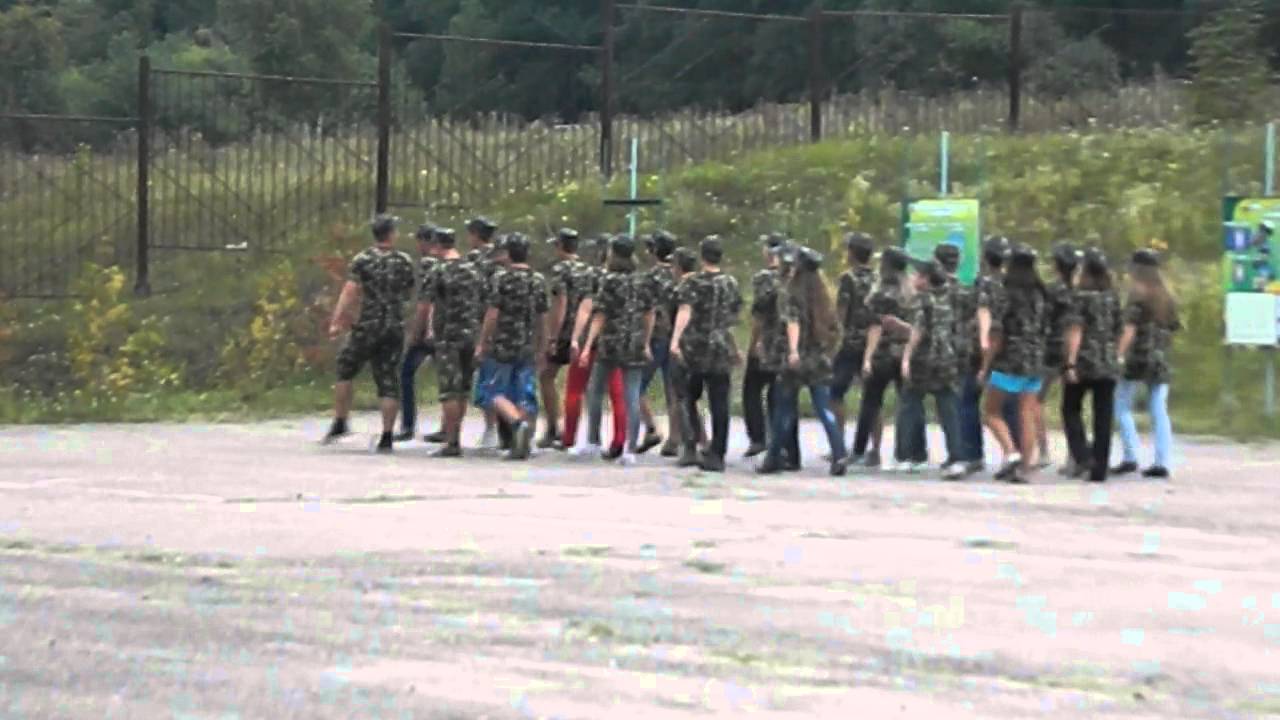 строевая песня "Маруся", лагерь "Орлёнок" 2013. - YouTube