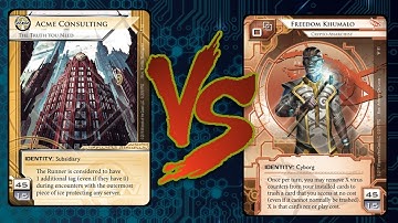 Android: Netrunner - Crash Test #220 Acme Controle VS Freedom Trash Everythings