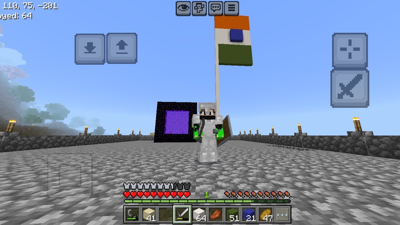 Create the Indian flag in Minecraft 