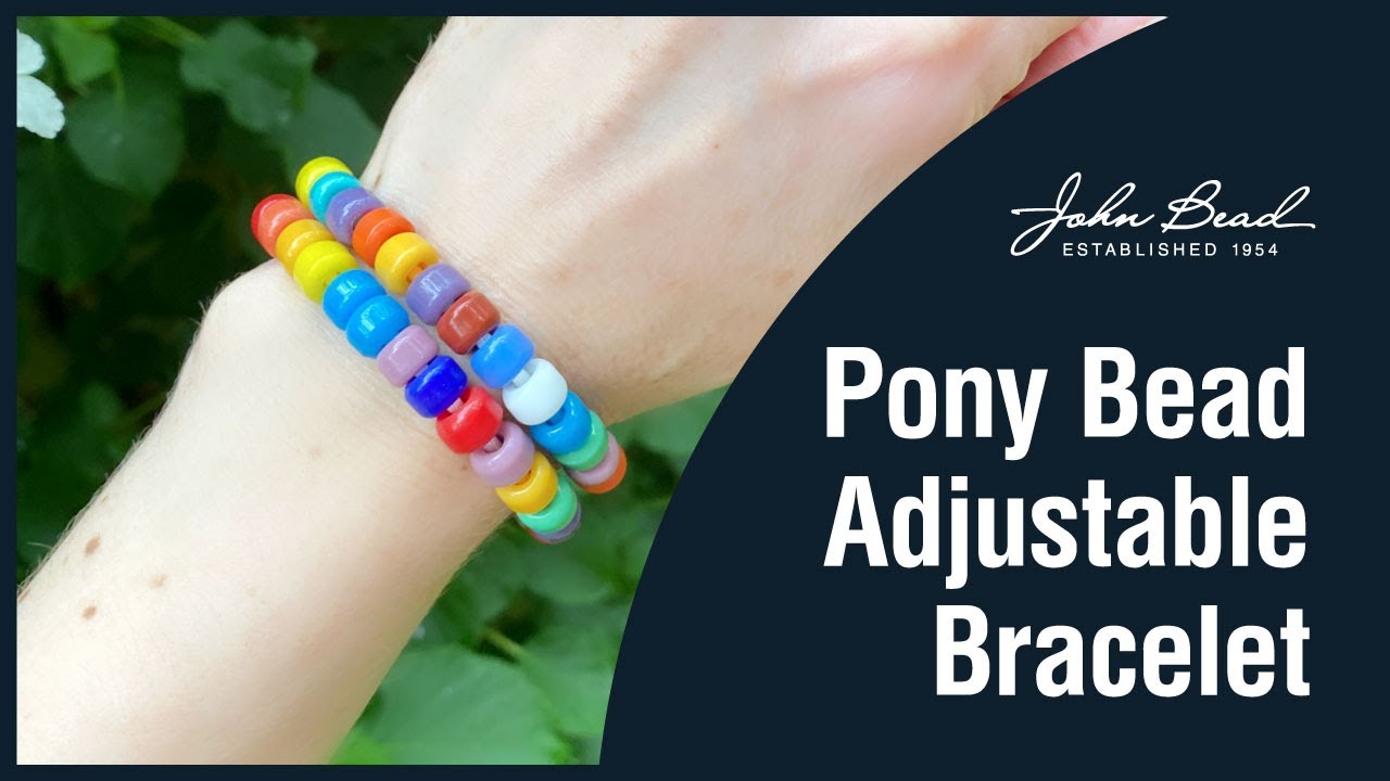 Pony Bead Adjustable Bracelets 