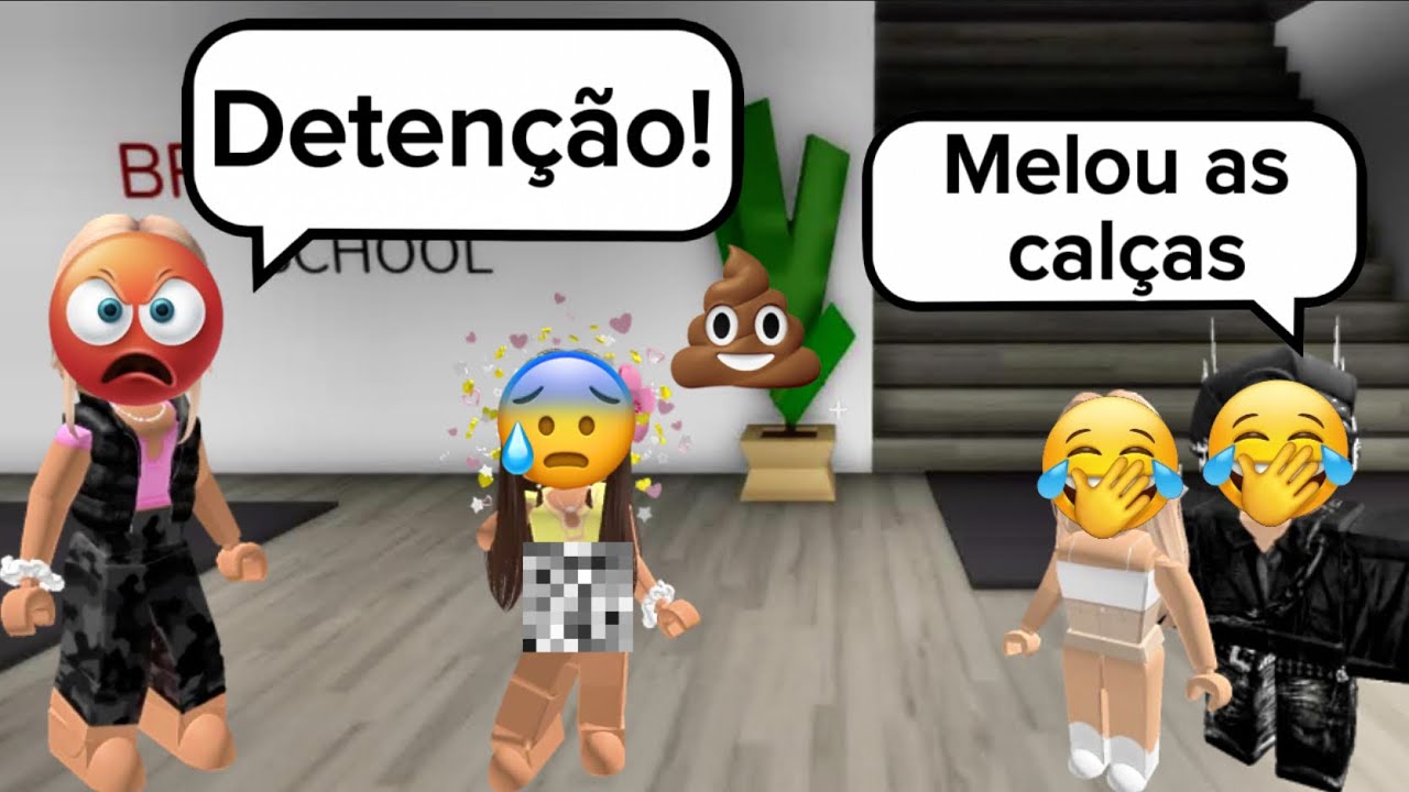 A menina gulosa que roubava lanche na escola e se deu mal - História Roblox