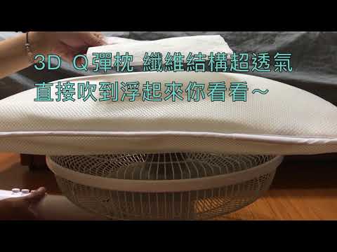 3D Q彈6片水洗透氣枕｜透氣結構＋超高回彈力 可機洗最乾淨！