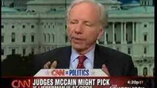 Lieberman Trusts McCain to Pick Supreme Court Judges