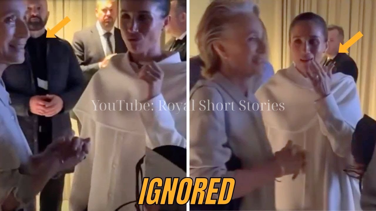 Меган Маркл разговаривает сама с собой, пока Кристин Скотт полностью игнорирует ее на показе Bale...