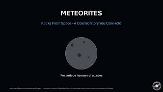 3AP - Meteorites - Rocks from Space: A Cosmic Story You Can Hold by Heather R. Panek Update