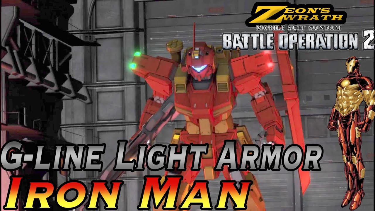 G-line Light Armor: Iron man !!| Ground 400 Gundam Battle Operation 2  