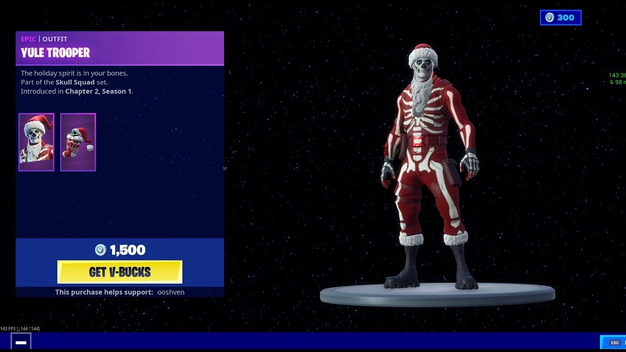 *NEW* "YULE TROOPER" SKIN FORTNITE ITEM SHOP UPDATE! Star Wars Event