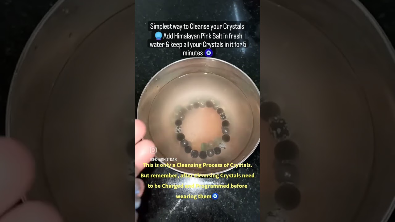 How to cleanse your Crystals in a simplest way🧿
