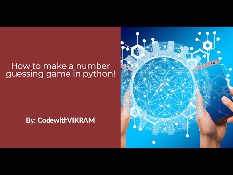 How to make a number guessing game through python! - YouTube