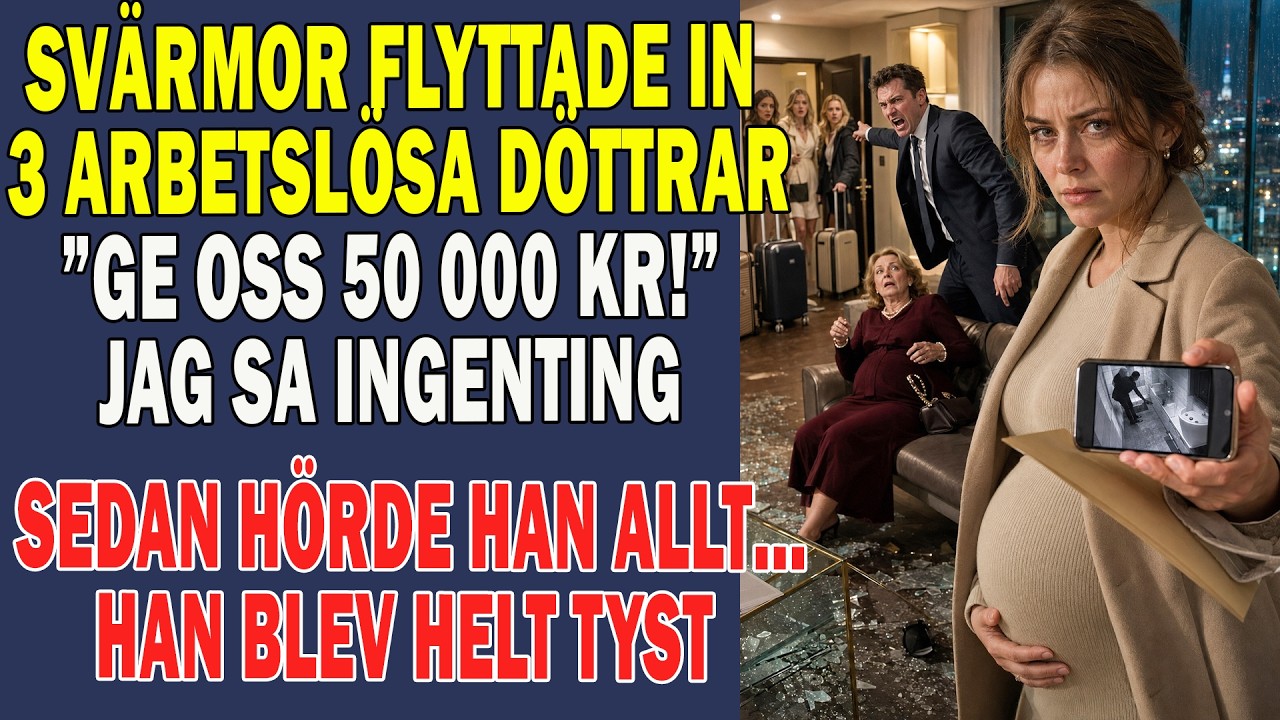 Regnet smattrade mot fönstren när jag kom hem – och där stod de, med väskor och instruktioner. "Jag har bestämt mig. Vi flyttar in här. Du ger mig femtiotusen i månaden," sa min svärmor och pekade...