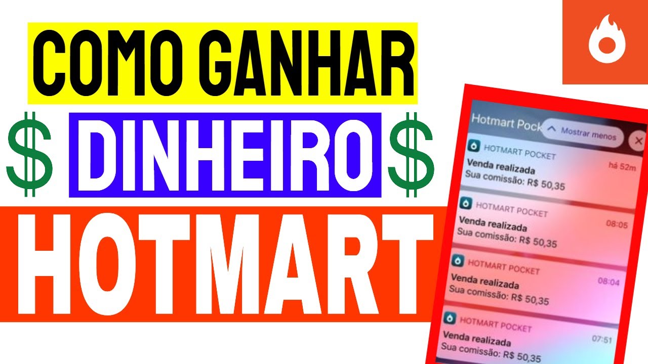 Como Ganhar Dinheiro com o Aplicativo Hotmart pelo Celular - YouTube