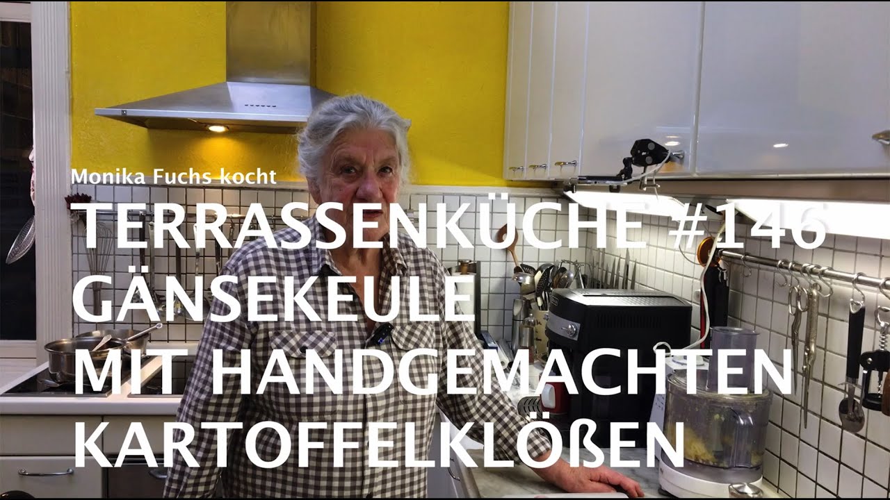 Gänsekeule mit handgemachten Kartoffelklößen - Terrassenküche #146
