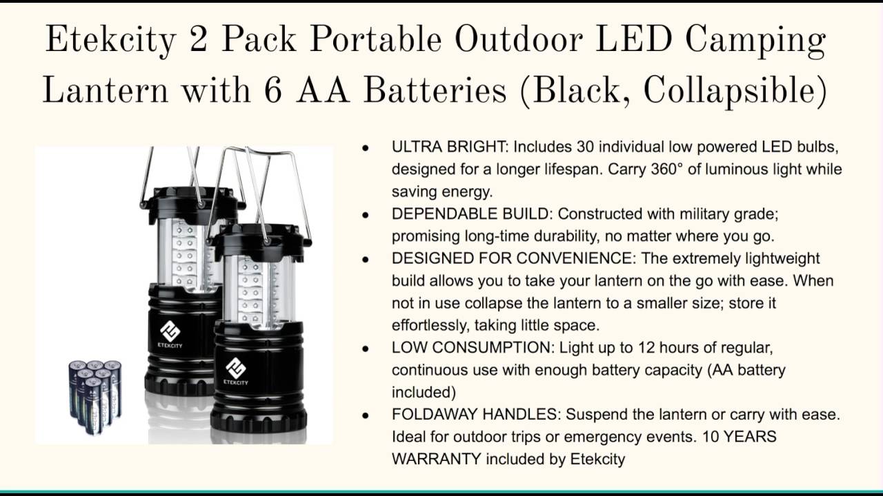 Best Backpacking Lantern 2013 YouTube