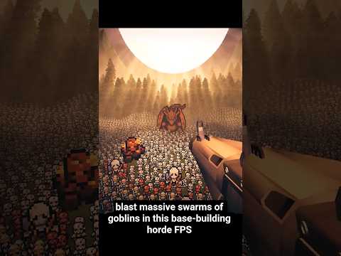 Blast massive swarms of goblins  in indie base-building FPS game, Guns &#39;n Goblins!