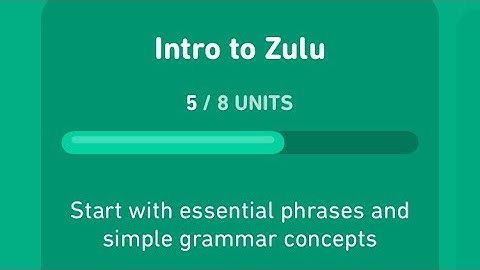 Let’s learn Zulu with Duolingo