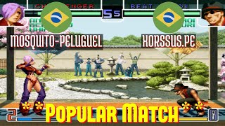 FT10 @kof2002: MOSQUITO-PELUGUEL (BR) vs XORSSUS.PE (BR) [King of Fighters 2002 Fightcade] May 18