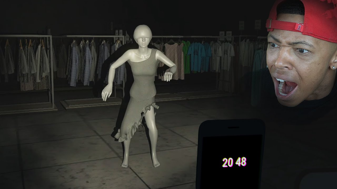 i caught this mannequin moving... (horror game) YouTube