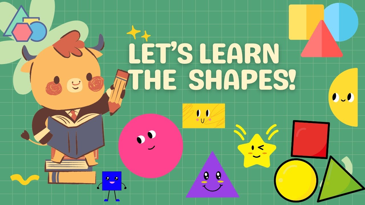 "Shape Friends Adventure"–Learn Shapes & Spelling for Kids|Educational video|Circle, Square,triangle