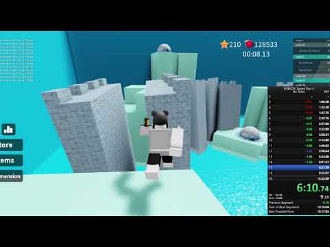 (Former World Record) ROBLOX Speed Run 4 - All Levels No Skips in 13:19.96