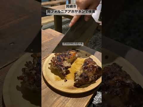 岡崎市　BBQレストラン　チキンステーキ　ウェーバーグリル　#shorts