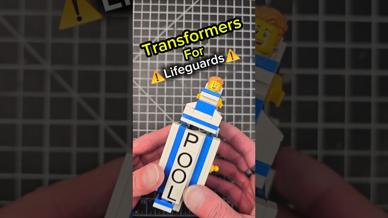 I built the World's First Transforming LEGO Swimming Pool