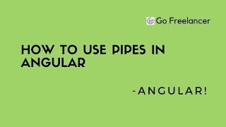How to Use pipes in Angular2