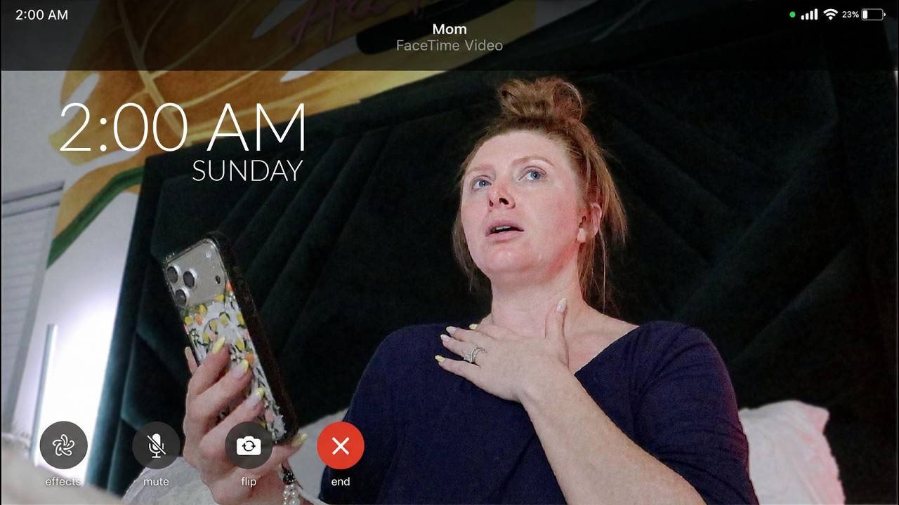 An alarming 2am FaceTime call...